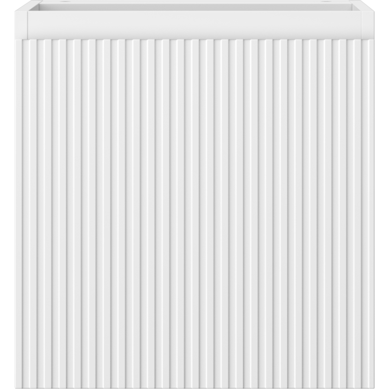 Mexen Rivel bathroom cabinet under sink 45 cm, 1 door, grooved, white matt - 91A21-04547-1-BF01