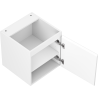 Mexen Rivel bathroom cabinet for washbasin 45 cm, 1 door, grooved, matte white - 91A21-04547-1-BF01
