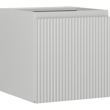 Mexen Rivel bathroom cabinet under-sink 45 cm, 1 door, fluted, matte gray - 91A21-04547-1-BF62
