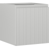Mexen Rivel bathroom cabinet under-sink 45 cm, 1 door, fluted, matte gray - 91A21-04547-1-BF62