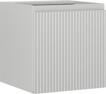 Mexen Rivel bathroom cabinet under-sink 45 cm, 1 door, grooved, matte grey - 91A21-04547-1-BF62