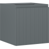Mexen Rivel bathroom cabinet under sink 45 cm, 1 door, grooved, matte graphite - 91A21-04547-1-BF66