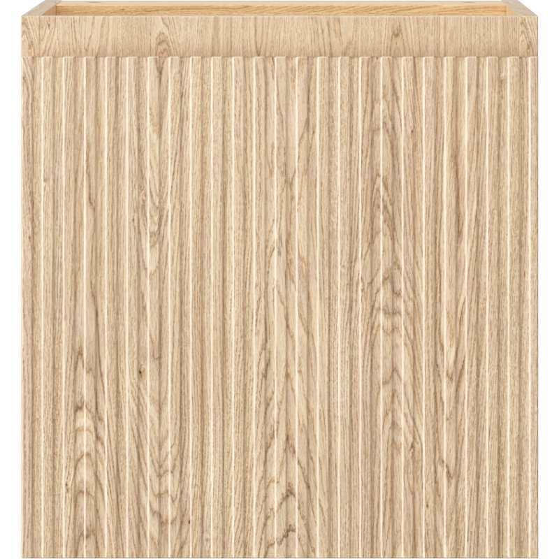 Mexen Rivel bathroom cabinet under washbasin 45 cm, 1 door, ribbed, oak - 91A21-04547-1-BF81