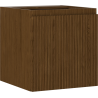 Mexen Rivel bathroom cabinet for washbasin 45 cm, 1 door, grooved, walnut - 91A21-04547-1-BF86