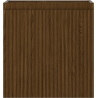 Mexen Rivel bathroom cabinet for washbasin 45 cm, 1 door, grooved, walnut - 91A21-04547-1-BF86