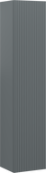 Mexen Rivel bathroom column 35 cm, 1 door, fluted, matte graphite - 91A21-03016-1-BF66