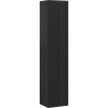 Mexen Rivel bathroom column 35 cm, 1 door, grooved, black matte - 91A21-03016-1-BF71