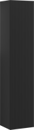 Mexen Rivel bathroom column 35 cm, 1 door, grooved, black matte - 91A21-03016-1-BF71
