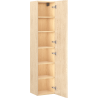 Mexen Rivel bathroom column 35 cm, 1 door, grooved, oak - 91A21-03016-1-BF81