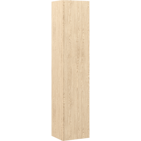 Mexen Rivel bathroom column 35 cm, 1 door, grooved, oak - 91A21-03016-1-BF81