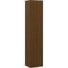 Mexen Rivel bathroom cabinet 35 cm, 1 door, grooved, walnut - 91A21-03016-1-BF86