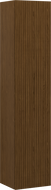 Mexen Rivel bathroom column 35 cm, 1 door, grooved, walnut - 91A21-03016-1-BF86
