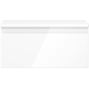 Mexen Orio bathroom cabinet under washbasin 50 cm with countertop, 1 drawer, white gloss - 91A10-05023-1-BFC00