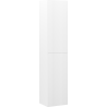 Mexen Rivel bathroom column 35 cm, 2 doors, fluted, matte white - 91A21-03016-2-BF01