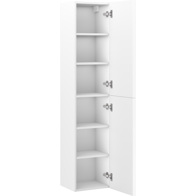 Mexen Rivel bathroom pillar 35 cm, 2 doors, grooved, white matte - 91A21-03016-2-BF01