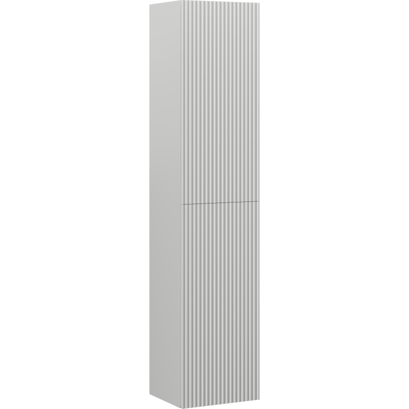 Mexen Rivel 35 cm Bathroom Column, 2 Doors, Grooved, Matte Grey - 91A21-03016-2-BF62