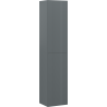 Mexen Rivel bathroom column 35 cm, 2 doors, grooved, matte graphite - 91A21-03016-2-BF66
