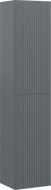 Mexen Rivel bathroom column 35 cm, 2 doors, grooved, matte graphite - 91A21-03016-2-BF66