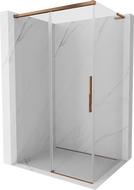 Mexen Rox L sliding shower cabin 100 x 70 cm, transparent, rose gold - 8C2L-100-070-60-00