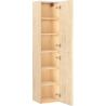 Mexen Rivel bathroom column 35 cm, 2 doors, grooved, oak - 91A21-03016-2-BF81