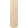 Mexen Rivel bathroom column 35 cm, 2 doors, grooved, oak - 91A21-03016-2-BF81