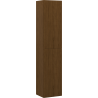 Mexen Rivel bathroom column 35 cm, 2 doors, grooved, walnut - 91A21-03016-2-BF86