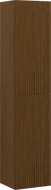 Mexen Rivel bathroom column 35 cm, 2 doors, grooved, walnut - 91A21-03016-2-BF86