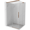 Mexen Rox L sliding shower enclosure 110 x 80 cm, transparent, rose gold - 8C2L-110-080-60-00