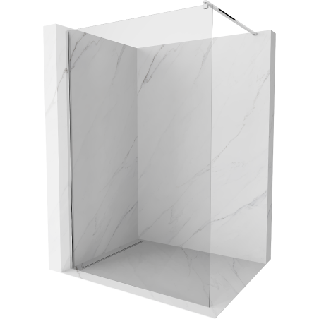 Mexen Kioto Walk-in shower wall 120 x 200 cm, transparent 8 mm, chrome - 800-120-101-01-00