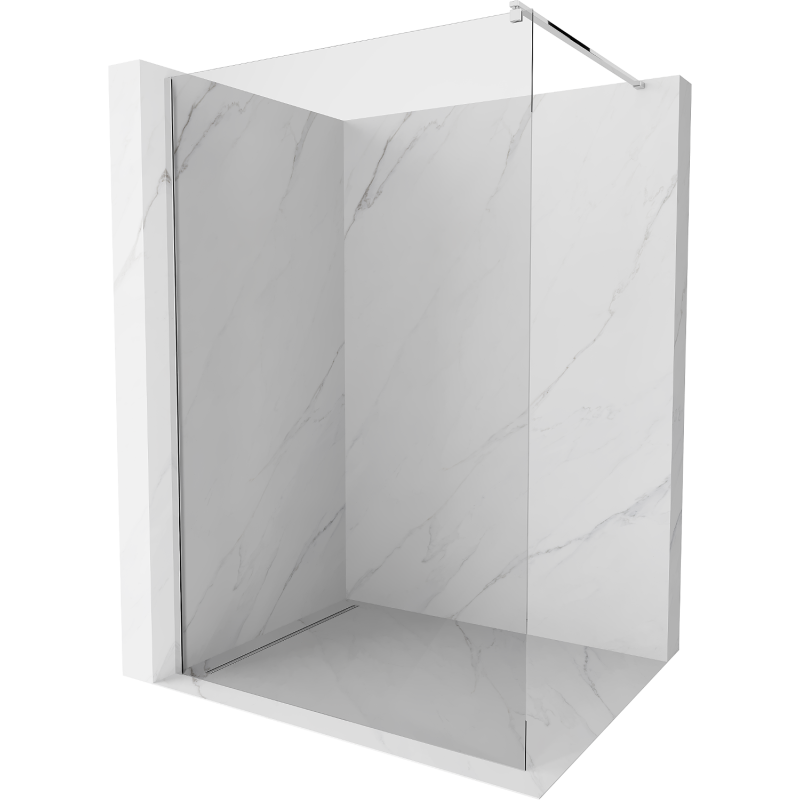 Mexen Kioto shower screen 140 x 200 cm, Transparent 8 mm, Chrome - 800-140-101-01-00