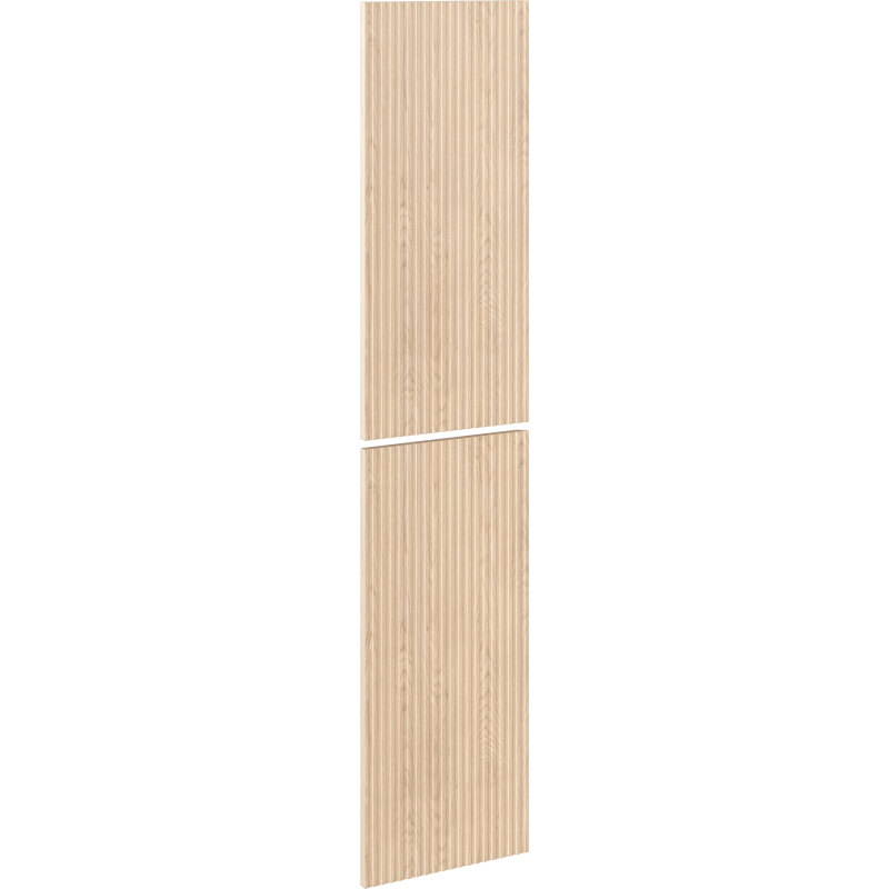 Mexen Rivel grooved fronts for bathroom cabinet body 35 x 80 cm (2 pcs), oak - 91A21-1600-300-2-81
