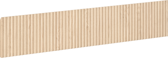 Mexen Rivel grooved front for bathroom cabinet body 100 x 20 cm, oak - 91A20-1000-235-1-81