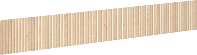 Mexen Rivel ribbed front for bathroom cabinet carcass 140 x 20 cm, oak - 91A20-1400-235-1-81