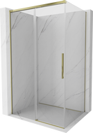 Mexen Rox sliding shower enclosure 90 x 70 cm, transparent, gold - 8C2-090-070-50-00