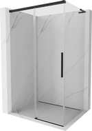 Mexen Rox L sliding shower cabin 115 x 110 cm, transparent, black - 8C2L-115-110-70-00