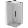 Mexen Rox L sliding shower cabin 120 x 120 cm, transparent, black - 8C2L-120-120-70-00