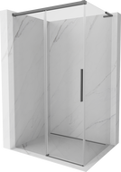 Mexen Rox L sliding shower cabin 100 x 70 cm, transparent, gun metal - 8C2L-100-070-95-00