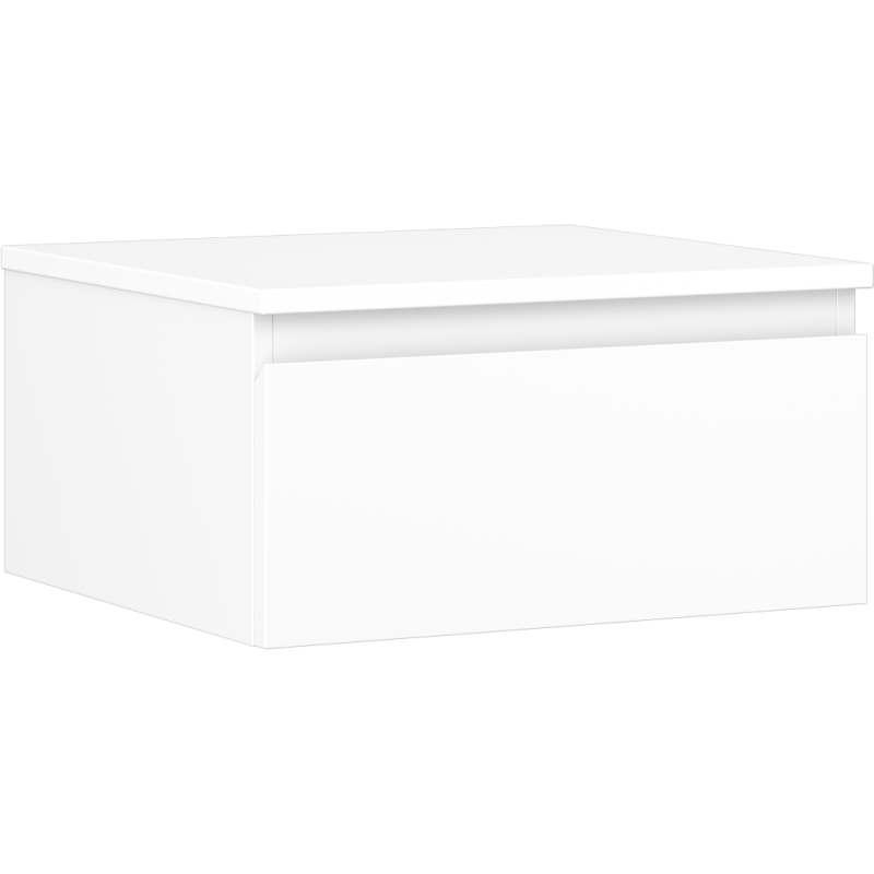 Mexen Orio 50 cm Under-Sink Bathroom Cabinet with Countertop, 1 Drawer, Matte White - 91A10-05023-1-BFC01