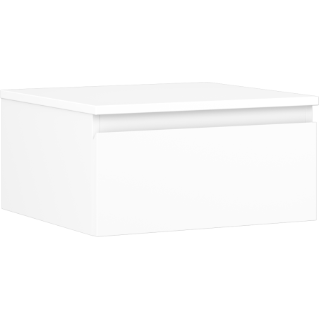 Mexen Orio bathroom cabinet under sink 50 cm with countertop, 1 drawer, matte white - 91A10-05023-1-BFC01