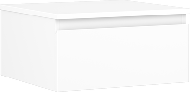 Mexen Orio 50 cm Under-Sink Bathroom Cabinet with Countertop, 1 Drawer, Matte White - 91A10-05023-1-BFC01