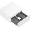 Mexen Orio bathroom cabinet under sink 50 cm with countertop, 1 drawer, matte white - 91A10-05023-1-BFC01
