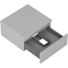 Mexen Orio bathroom cabinet under sink 50 cm with countertop, 1 drawer, gray matte - 91A10-05023-1-BFC62