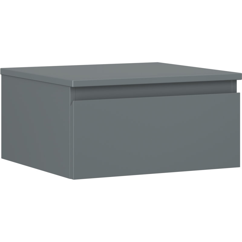 Mexen Orio bathroom cabinet under the sink 50 cm with countertop, 1 drawer, matt graphite - 91A10-05023-1-BFC66