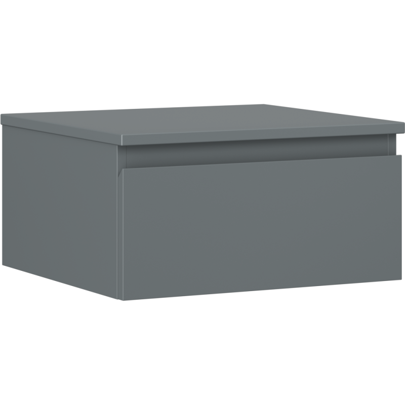 Mexen Orio bathroom cabinet under washbasin 50 cm with countertop, 1 drawer, matte graphite - 91A10-05023-1-BFC66