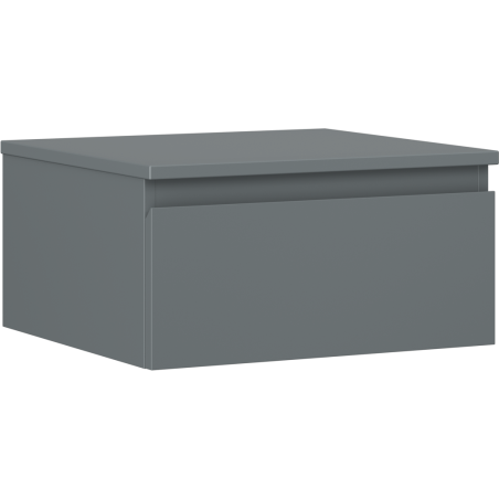 Mexen Orio bathroom cabinet under washbasin 50 cm with countertop, 1 drawer, matte graphite - 91A10-05023-1-BFC66