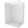 Mexen Kioto Walk-in Shower Wall 100 x 200 cm, Frosted 8 mm, Chrome - 800-100-101-01-30