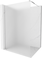 Mexen Kioto shower screen 100 x 200 cm, Frosted 8 mm, Chrome - 800-100-101-01-30