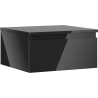 Mexen Orio bathroom cabinet under sink 50 cm with countertop, 1 drawer, black gloss - 91A10-05023-1-BFC70