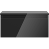 Mexen Orio bathroom cabinet under sink 50 cm with countertop, 1 drawer, black gloss - 91A10-05023-1-BFC70