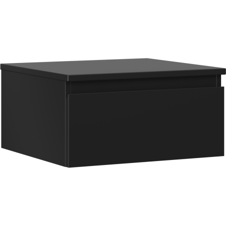 Mexen Orio bathroom cabinet for wash basin 50 cm with countertop, 1 drawer, black matt - 91A10-05023-1-BFC71